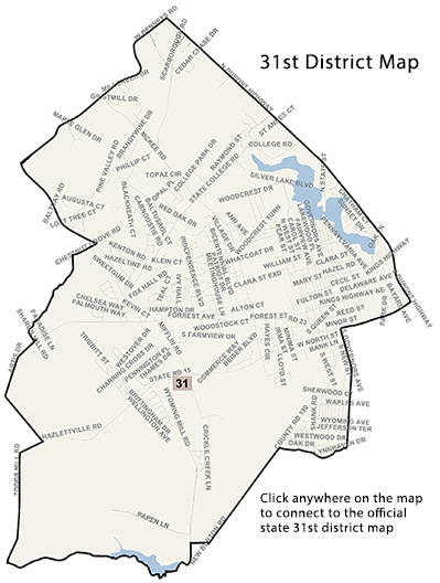 Map of the 31st District